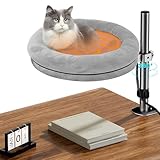 Nuyhgtr Tabletop Cat Bed for Kittens, Portable Cat Desk Bed Shelf, Adjustable Desk Cat Furniture, Lightweight Cat Bed for Desk Use, Cat Resting Shelf for Dorm Table, Pet Bed with Easy Installation