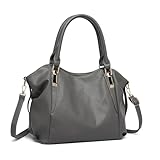 Miss Lulu Handtasche Damen groß Shopper Tasche Tote Bag Henkeltasche Weichen PU Leder mittelgross Umhängetasche