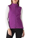 Outdoor Ventures Fleece Weste für Damen,Weich Ärmellos Jacke mit Reißverschlusstaschen, Sport Laufweste Frühling Herbst Fleeceweste Frauen Lila L
