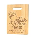Shark Coochie Brett – Holz-Schneidebrett, Käsebrett, lustiges Kochbrett, Brotbretter, Schneidebrett für Fleisch, Meeresfrüchte, Steak