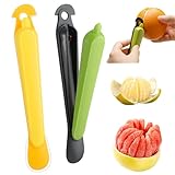 GEEHUA 2 Stück Orangenschäler, Zitrusschäler Orangenschneider Multifunktionales Küchen Obstschälwerkzeug Leicht zu öffnen Grapefruit Zitrone Drachenfrucht,Einfach zu Bedienendes Küchengerät
