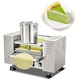 BEESOM Automatischer Mille-Crêpes-Backautomat,Tausend-Schichten-Tortenhaut- und Mille-Feuille-Boden-Maschine,100–300 Stück/h,Antihaftbeschichtung,für Tortillas,Chapattis,Mango-/Durian-Lasagne 8in