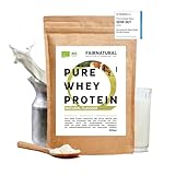 BIO WHEY Protein-Pulver Neutral ohne Chemie [Regional aus Deutschland] - Eiweiß-Pulver ohne Süßungsmittel für Eiweiß-Shakes & als Low-Carb Backprotein - 600g Molkenprotein ohne Zucker und ohne Soja