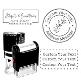 Viele Größen Stempel Personalisiert Mit Logo Selbstfärbend Namensstempel, Adressstempel, Firmenstempel 1-6 Zeilen Text (Rechteckig 30X50mm)