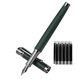 BOCIYER Luxus Füllfederhalter Set, feine Feder, bestes Stiftgeschenkset für Männer & Frauen, Büro, Kalligraphie füller - Grün