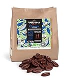 Valrhona Premium French Baking Dunkle Schokoladenscheiben (Feves) ORIADO 60% Kakao Bio und Fair Trade Einfaches Temperieren Cremig und ausgewogen Für Brownies, Kuchen, Mousses, und Frostings 1kg (1
