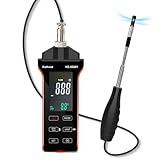 Digitale Hitzdraht-Anemometer, Kethvoz HVAC Windgeschwindigkeitsmessgerät, Messung der Luftgeschwindigkeit CFM/CMM Windströmung 0-999900 ft3/min Temperatur Luftfeuchtigkeit KE-5000Y