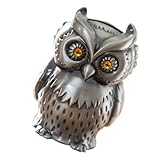 FELTECHELECTR Eulen Spardose aus Zinklegierung Filigranes Ebene Sparschwein mit Rostschutz Geschenk für Valentinstag