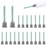 Bohrma 20 Stück Statikmischer für 2k Kleber Spitzen Mischerdüsen 1:1 für Epoxidharz Mischdüse Epoxidharz 2 Komponenten Kleber Kunststoffkleber(Grün)