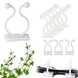 200 Stück Pflanzenclips Kletterpflanzen Clips selbstklebend Pflanzenhalter Pflanzenklammern Wand für Rebe Weinpflanzen verstellbar Wandbefestigungsclips unsichtbar Befestigung Kabelclips Kabelhalter