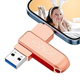 EOZNOE 128 GB Flash Laufwerk für iPhone, USB Stick für iPhone, kompatibel mit OTG Android/iPad/Mac/Tablet/PC, Keine App für Phone Speichern von Fotos und Videos.