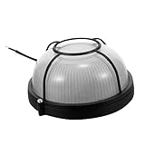 INOOMP Explosionsgeschützte Sauna Lampe Fassung Staub Feuchtigkeitsbeständige Runde Deckenleuchte Langlebiges Schwarzes Gehäuse Einfache Installation Lichtverteilung für Sauna und