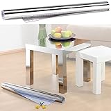 infactory Spiegelfolie: Deko-Folie mit Spiegel-Effekt, selbstklebend, opak, 150 x 40 cm (Spiegelfolie Möbel, Spiegelfolie selbstklebend, Schrank Bekleben)