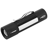 ANSMANN Future Multi-3in1 Professionelle Taschenlampe in schwarz / Handliche Outdoor Leuchte mit stufenloser Fokussierung / 180 Lumen & 3 Funktionen / Spritzwassergeschützt IP54, 12.5 x 3.3 x 3.3 cm