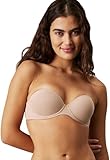 Calvin Klein Damen Trägerloser BH Strapless Push Up Stretch, Beige (Sand Dune), 85C