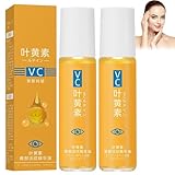 Vibbang 2 Stück Lutein Anti-Falten Serum Öl, VC Antifalten Serum, Lutein Eye Essence Oil, Anti-Aging-Augenserum Gegen Falten, Lutein Rollerball Essenz, Verbessert Falten, Augenringe