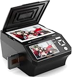 Digital Film und Diascanner - 5'' LCD-Bildschirm, konvertiert 35mm und 110mm Filme, Fotos und Visitenkarten in hochauflösende 22 MP JPEGs - inklusive 8 GB SD-Karte