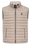 Redbridge Steppweste mit Reißverschluss Weste mit Stehkragen Beige L