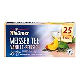 Meßmer Weißer Tee Vanille-Pfirsich, 25 Teebeutel, 4 x 35 g