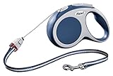 flexi Roll-Leine VARIO S Seil 5m blau, für Hunde bis max. 20 kg