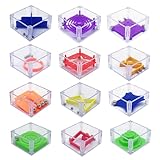Knobelspiel für Kinder, Mini Denkspiel, Kinder Geschicklichkeitsspiel, 12PCS Puzzlespiele Geduldsspiele Mini Spiele für Kinder Mitgebsel Kindergeburtstag für Kleine Geschenke Party-Giveaways
