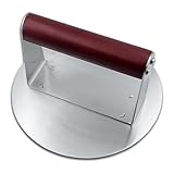 alloneslife Manuelle Fleischpresse mit ergonomischem Buchenholzgriff, Edelstahl-Konstruktion, Küchenutensilien für Zuhause, Kochen, Mehrzweck-Lebensmittelpresse, Küchenutensilien