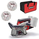 Einhell Professional Akku-Mauernutfräse TP-MA 36/30 Li BL - Solo Power X-Change (36 V, Schnittbreite bis 30 mm, Schnitttiefe bis 30 mm, inkl. 2x Diamant-Trennscheiben)