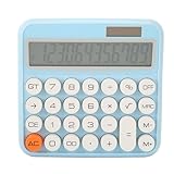 Schreibtischrechner, mechanischer Taschenrechner mit 12 Ziffern, mit großem LCD-Display, doppelte Stromversorgung, automatische Abschaltung, große Tasten, Bürorechner für Büro, Schule