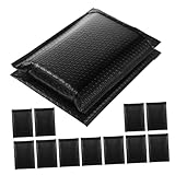 SEWOART 50 Stück Schwarze Selbstklebende Luftpolsterumschläge 13X18 4cm Gepolstert Versandtaschen für Kleidung und Empfindliche Waren