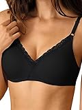 Nur Die Damen Baumwolle Spitzen BH Schwarz 85C
