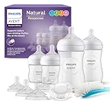 Philips Avent Babyflaschen Natural Response, Geschenkset für Neugeborene – Babys von 0–12 Monaten und älter (Modell SCD838/13)