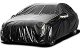 Sailnovo Autoabdeckung PKW Abdeckplane Autogarage, Car Cover Vollgarage Ganzgarage Autoplane Wasserdicht Autoabdeckplane, Phosphoreszierend Auto Abdeckung Plane Autohülle Sommer 440 * 180 * 160cm