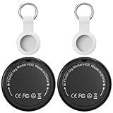 Smart GPS Tracker - 2er Pack Air Tracker Tag mit Apple Wo ist? (iOS NUR) mit Schutzhülle, Wasserdichter Gegenstandssucher, 100 dB Lautstärke, Bluetooth-Schlüsselfinder für Gepäck, Koffer