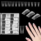 Bewudy 120 Stück Dual Form Nails, 12 Größe Nagelverlängerung Acrylic Gel Tips Verlängerung Nagel Gel Formen Nagelform Set für Professionelle Nageldesigner Nailart-Anfänger(Stil 2)