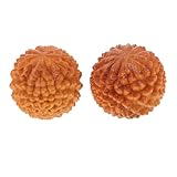 Toyvian Kleiner Massage Handbälle – 2 Stück Durianförmige Kugeln zur Handmassage und Muskelentspannung Leicht Transportierbar für Einsatz zu Hause und Unterwegs