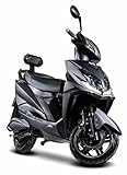 Elektroroller FALCON, 3400 Watt, Lithium-Akku, 45 km/h, 80 km Reichweite, Elektro-Roller, E-Roller mit Straßenzulassung, Produktvideo, Schwarz