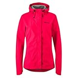 Gonso Sura Light, Damen Fahrradjacke, wasserdichte Regenjacke, Wasserdicht bis 10.000 mm & Winddicht, G-Tex, 2-Lagenlaminat & getapte Nähte, Weite Passform, PFC-frei, Pink, Gr. 42
