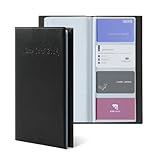 Visitenkarten Aufbewahrung für 400 Visitenkartenbox, Visitenkartenmappe,Visitenkartenetui, PU-Leder Visitenkarten Etui, Visitenkarten,Ordner Organizer,Business Card Holder,Visitenkarten Halter