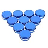 ARTSEWPLY 10st Aufbewahrungsdose Für Kerzen Kerzenformen Kleiner Kosmetikbehälter Dochtschneider Für Kerzen Kerzenwachs Einmachgläser Teelicht Kleine Gläser Krüge Mit Deckel Blue Aluminium