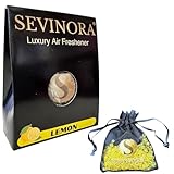 Duftbeutel Zitrone für Auto, Kleiderschrank & Raum, Lufterfrischer Duftsäckchen - Schrank Duft gegen Gerüche (Zitrone)