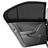 VTANOK 4 Stück Sonnenschutz Auto Baby, für BMW 1er E87 E81 Hatchback 116i 118i 120i 123i 130i 2003-2013 Universal Elastizitä Sonnenblende Netz Seitenfenster Kinder Schutz Hitzeschutz