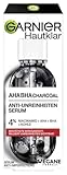 Garnier AHA + BHA Serum, Salicylsäure, Kohle & 4% Niacinamide Serum, Gesichtspflege gegen Unreinheiten, mildert Mitesser & sichtbar, für ebenmäßige & geschmeidige Haut, Hautklar, 30ml