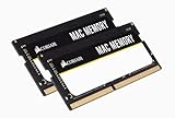 Corsair Mac Memory SODIMM 32GB (2x16GB) DDR4 2666MHz CL18 Speicher für Mac-Systeme, Apple-Qualifiziert - Schwarz