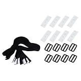 Enwye Pool Aufroller, Mobile Solarfolie, 8er Set Befestigungsbänder + Clips + Schnallen, Haltebänder Poolfolie Solarfolie für universelle Freibecken