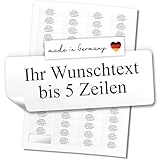 Adressaufkleber selbstklebend | PERSONALISIERT | 256 Stück | kleine Etiketten mit Wunsch-Text individuell anpassbar | Aufkleber für Name und Adresse | matt | Name markieren