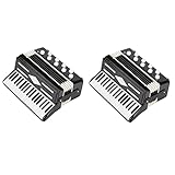 Plawee 2X Miniatur Akkordeon Mini Musik Instrument Akkordeon Exquisite Musik Instrumente Weihnachts Dekoration Musik Geschenke