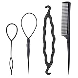 Schwarzes Frisuren-Nadel-Set - Minimalistisch, tragbar | Schwarz | Frauen | Festes Haar/Reisen | Geschenk