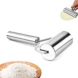 Nudelholz Edelstahl, Teigroller Klein, Handgefertigtes Teigroller Edelstahl, Stabiles Und Langlebiges Nudelholz Edelstahl, Teigroller FüR Pizza, Kuchen, Teig, Fondant, Das Perfekte Küchenwerkzeug