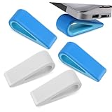 SOIMISS 4 Stück Teiliges Laptop Ständer Höhenverstellbar Notebook Halterung Kühlpad Ergonomisch für Komfortables Tippen und Wärmeableitung in Blau und Weiß
