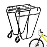 Fahrradträger | robuster Träger | Gepäckträger aus Stahl | Gepäckträger Touring mit seiner robusten Stahlkonstruktion für Radfahrer auf der Suche nach Haltbarkeit und Widerstandsfähigkeit